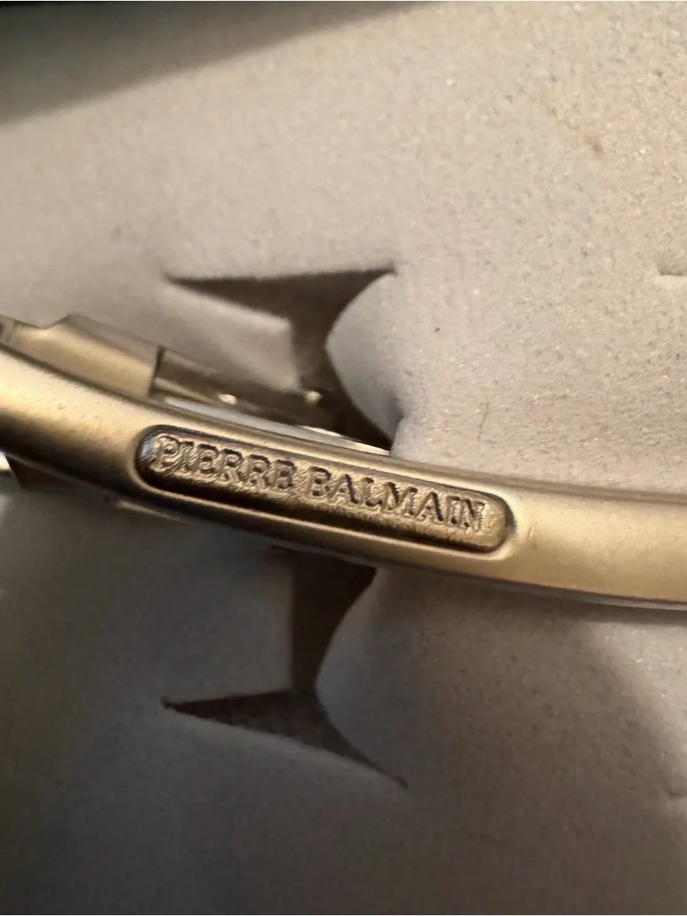 Vintage Pierre Balmain Paris Two Tone Gold Silver Designer Tie Clip